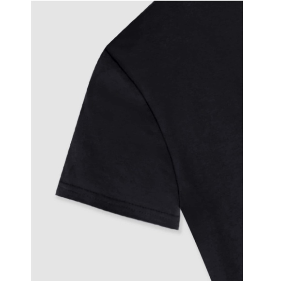 Sunflower Print Black Tee Shirt - Picture 4 of 10